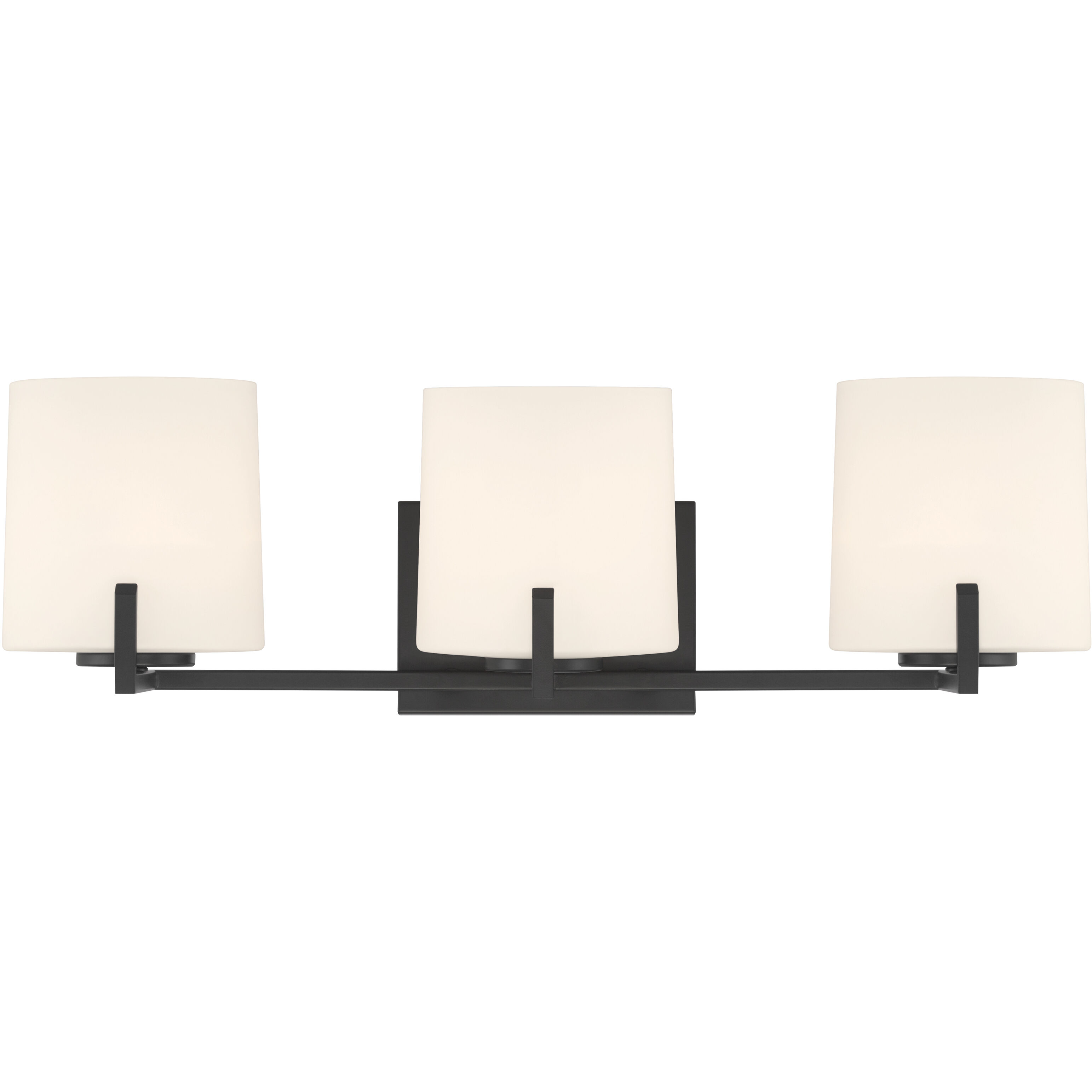 Mirelle 3 Light 25 inch Dark Matte Black Vanity Wall Light