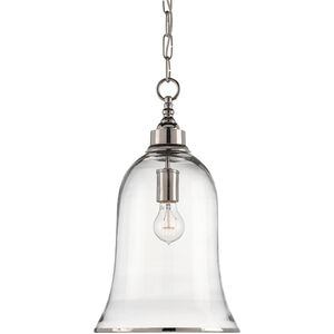 Campanile 1 Light 11 inch Nickel Pendant Ceiling Light
