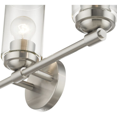 Whittier 3 Light 22 inch Brushed Nickel Vanity Sconce Wall Light