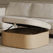 Sonny 17 inch Natural Ottoman