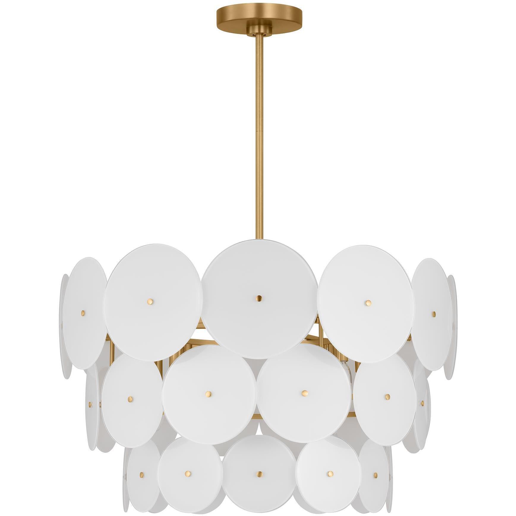 kate spade new york Emery 12 Light 28.5 inch Burnished Brass Chandelier Ceiling Light