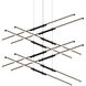 Tik-Tak LED 48 inch Satin Black Pendant Ceiling Light