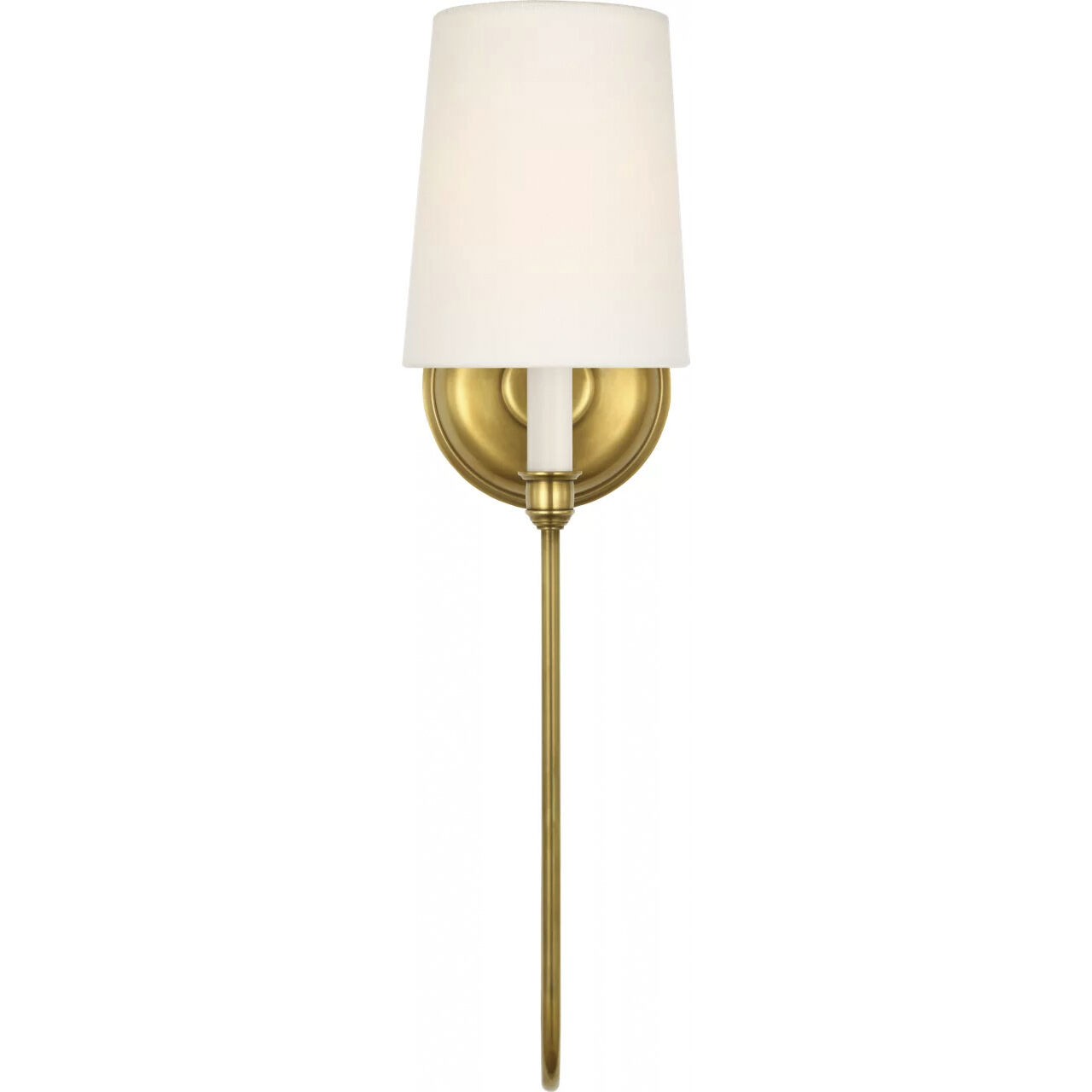 Thomas O'Brien Vendome LED 5.5 inch Hand-Rubbed Antique Brass Deep Arm Cordless Sconce Wall Light