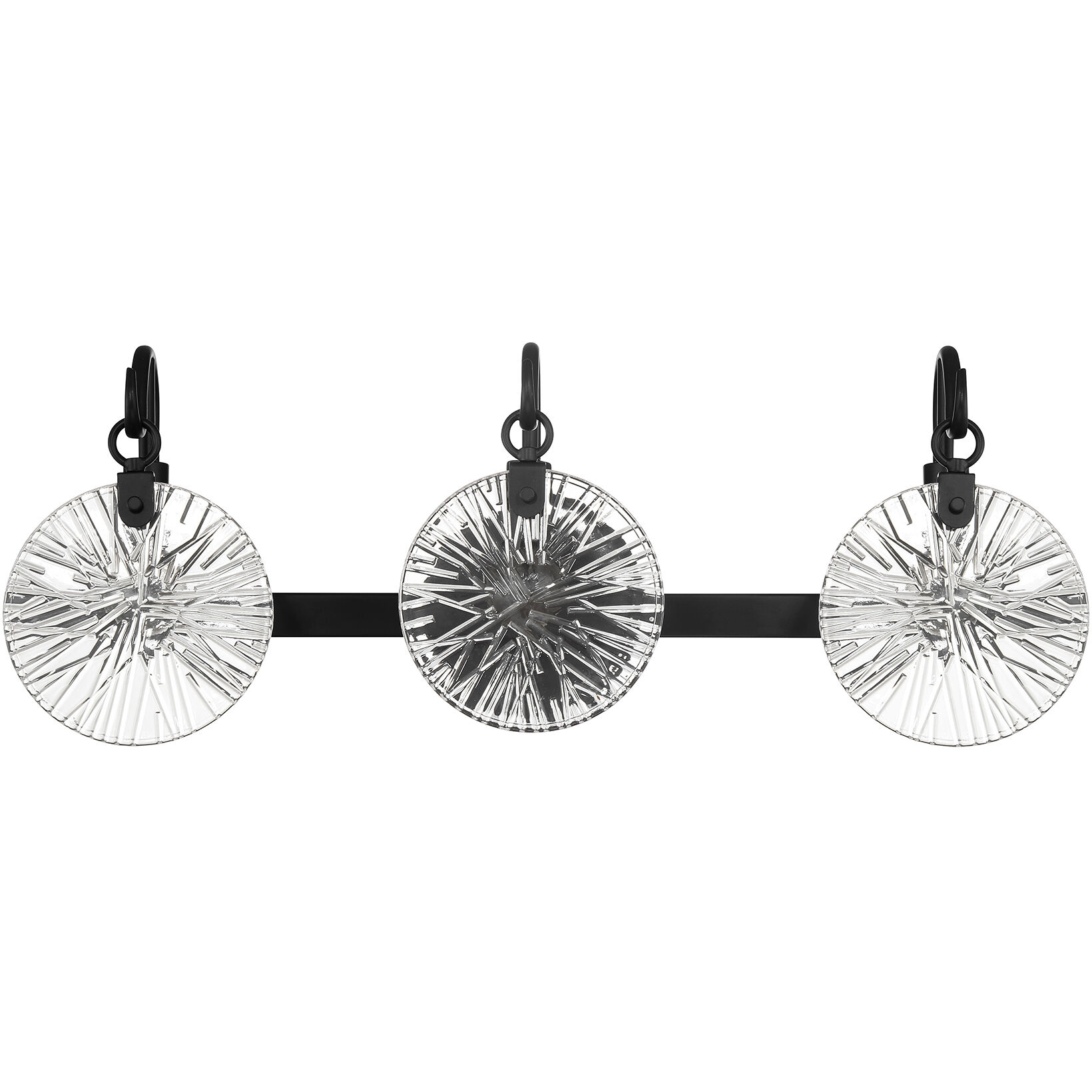 Addison 3 Light 24 inch Black Bathroom Vanity Light Wall Light