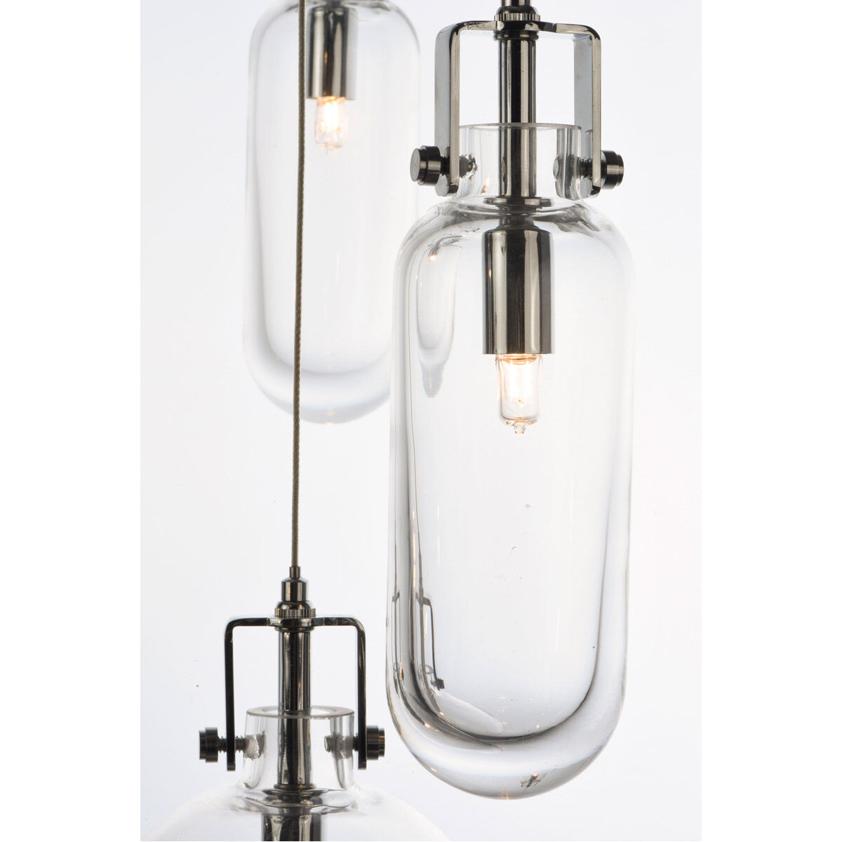 Kem 4 Light 7.5 inch Polished Chrome Multi-Light Pendant Ceiling Light