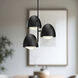 Alora Mood Kenji 3 Light 23.88 inch Matte Black Chandelier Ceiling Light