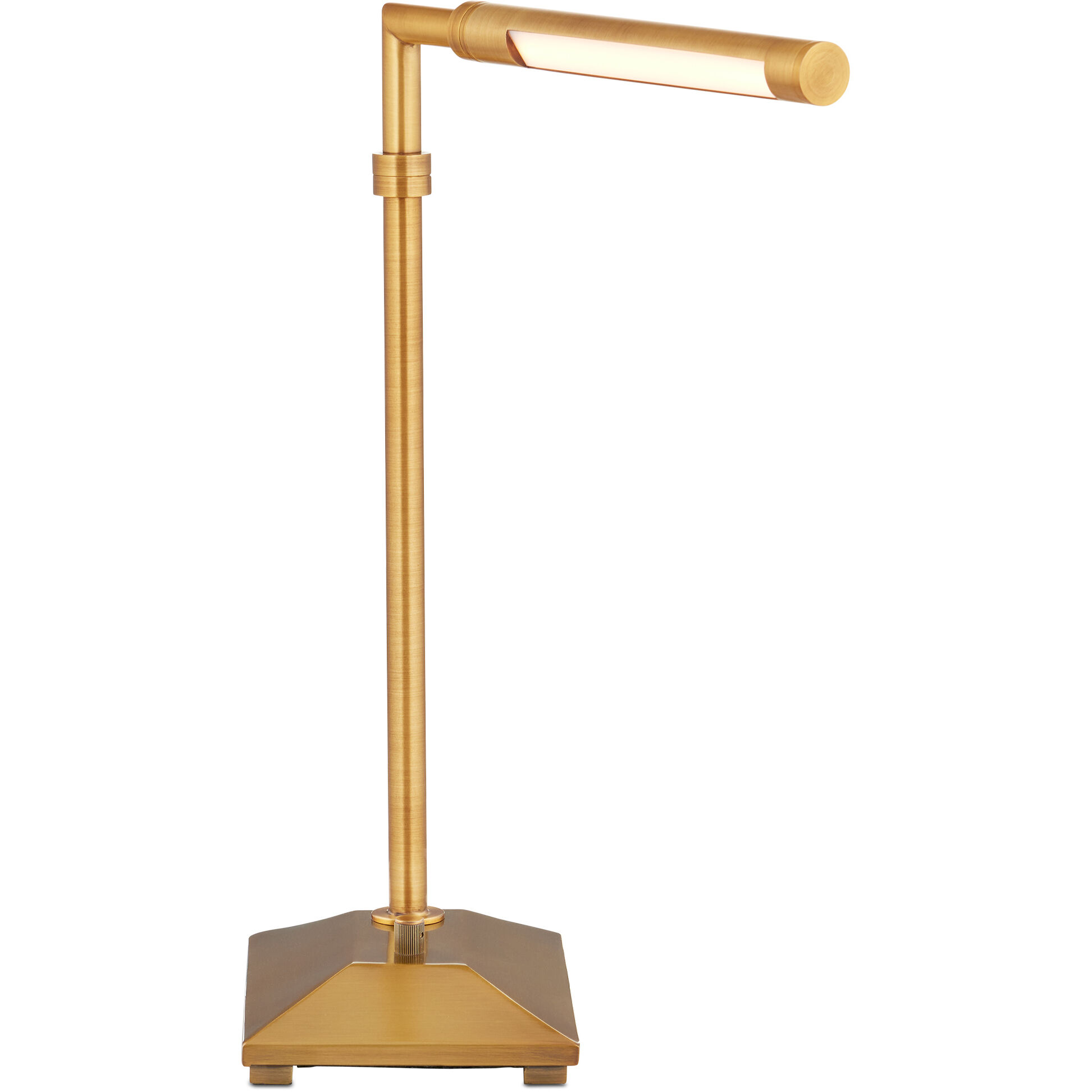 Autrand 18.5 inch 10 watt Antique Brass Table Lamp Portable Light