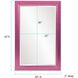 Avery 42 X 28 inch Glossy Hot Pink Wall Mirror