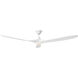 Maverick 70 inch Matte White Ceiling Fan
