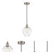 Edison Cindyrella LED 8 inch Brushed Satin Nickel Mini Pendant Ceiling Light