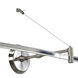 Illuma-Flex Brushed Nickel Flex Track Wall Mount Power Feed Ceiling Light