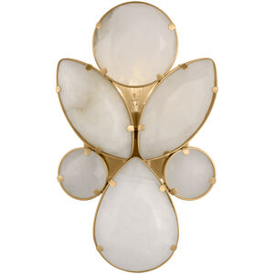 kate spade new york Lloyd 1 Light 6 inch Soft Brass Jeweled Sconce Wall Light in Alabaster, Small