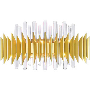 Cityscape 7 Light 24 inch Satin Gold Wall Sconce Wall Light