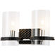 Mazant 2 Light 19 inch MB+PC Bath Light Wall Light