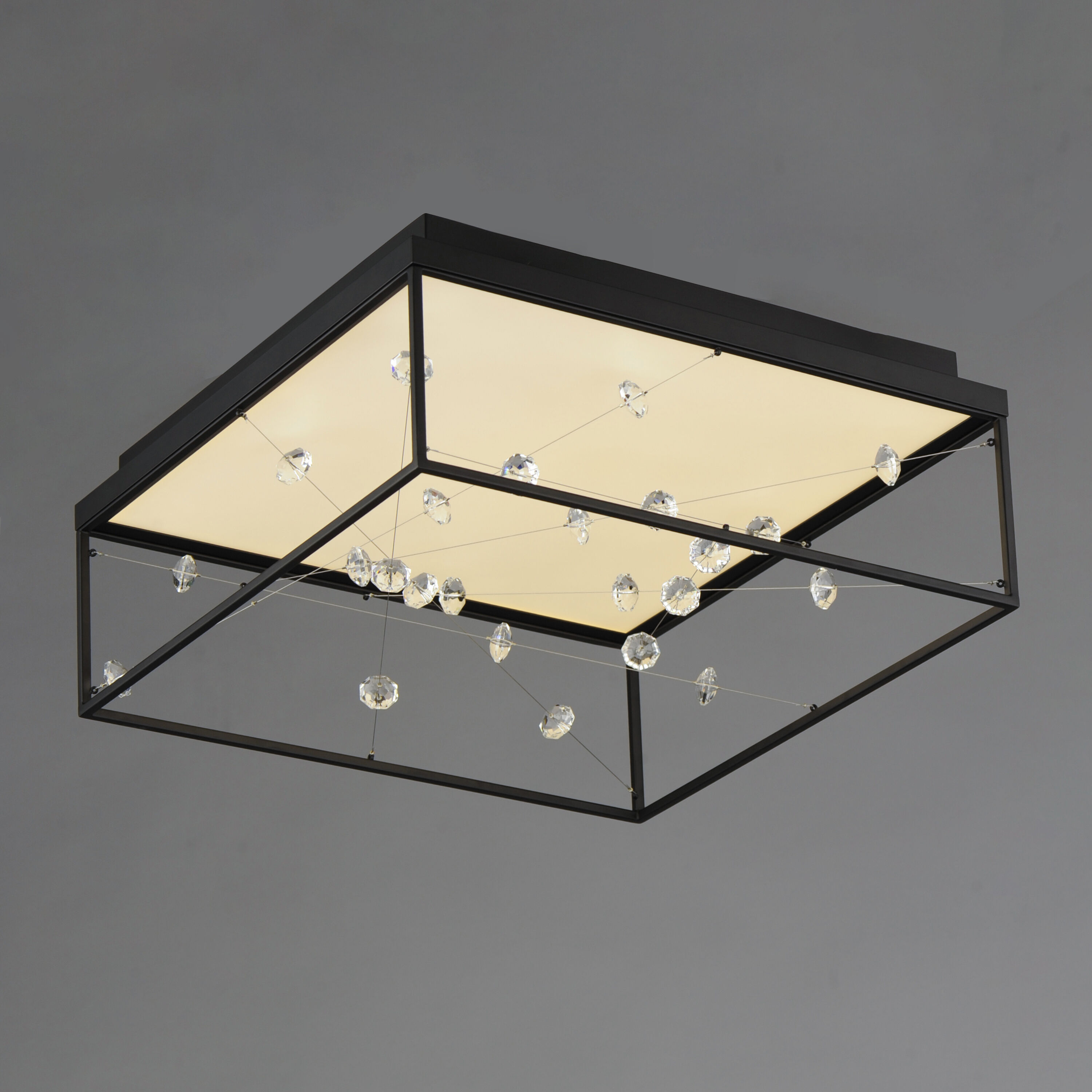 Entanglement LED 19.75 inch Black Flush Mount Ceiling Light