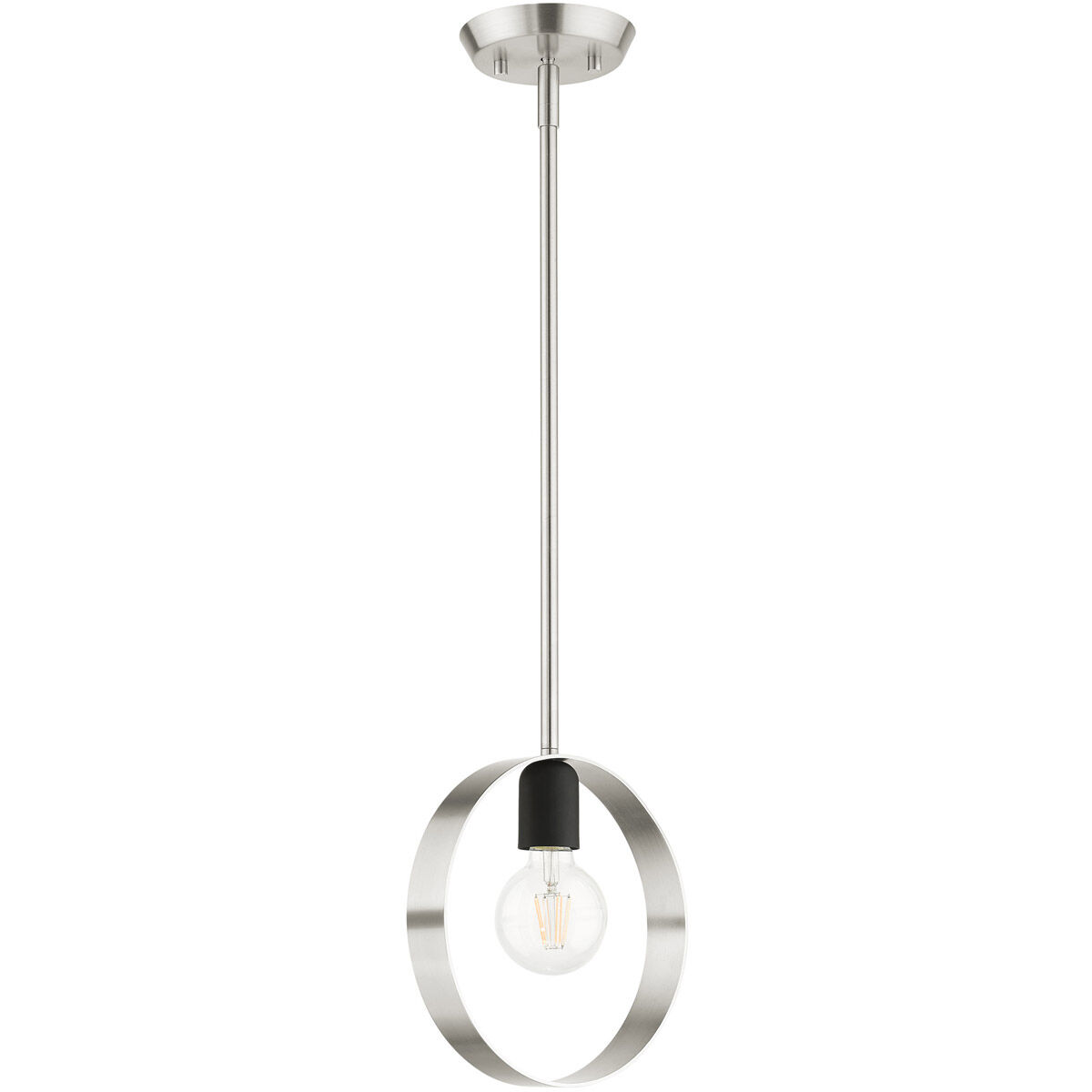 Modesto 1 Light 5 inch Brushed Nickel Pendant Ceiling Light