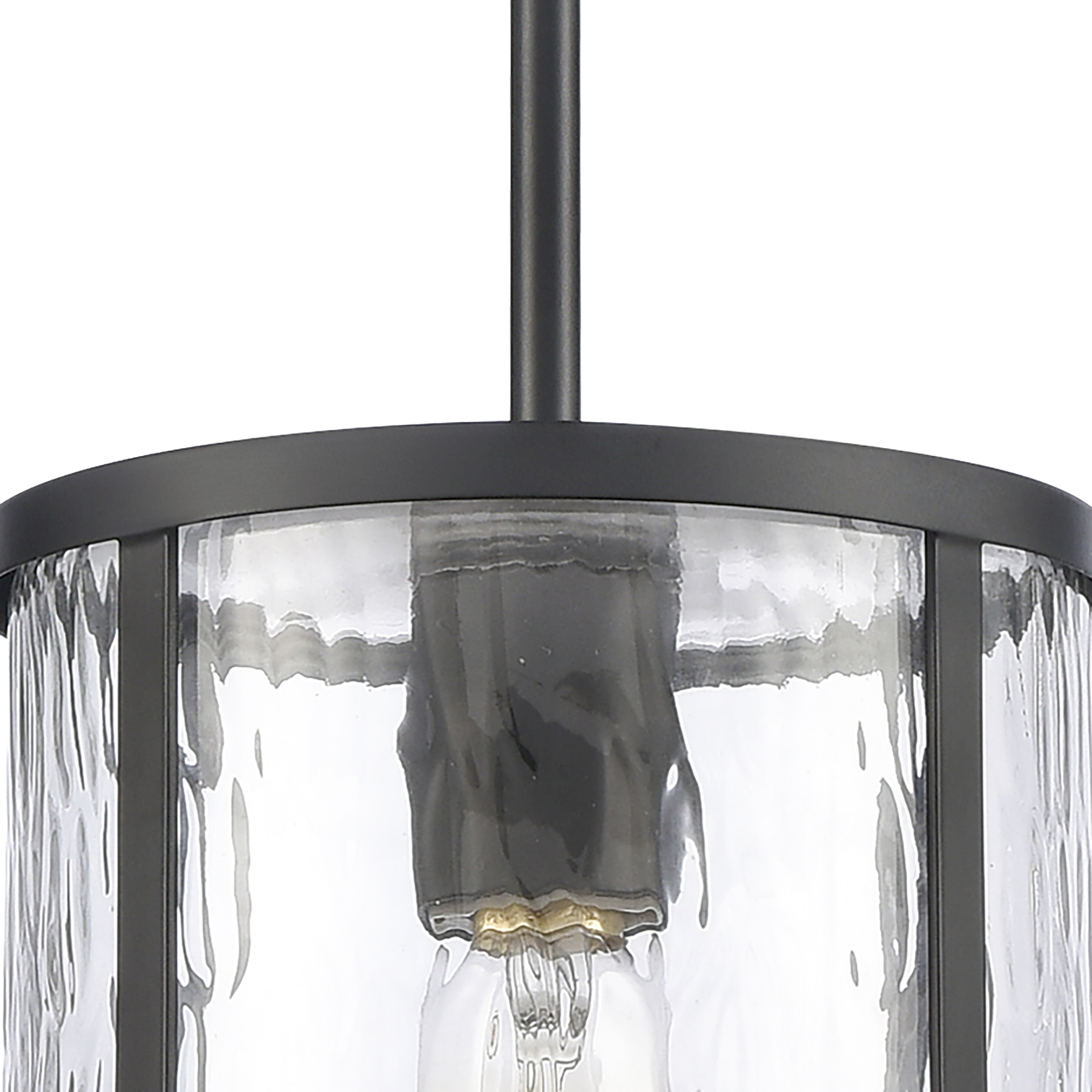 Solace 1 Light 7 inch Matte Black Mini Pendant Ceiling Light