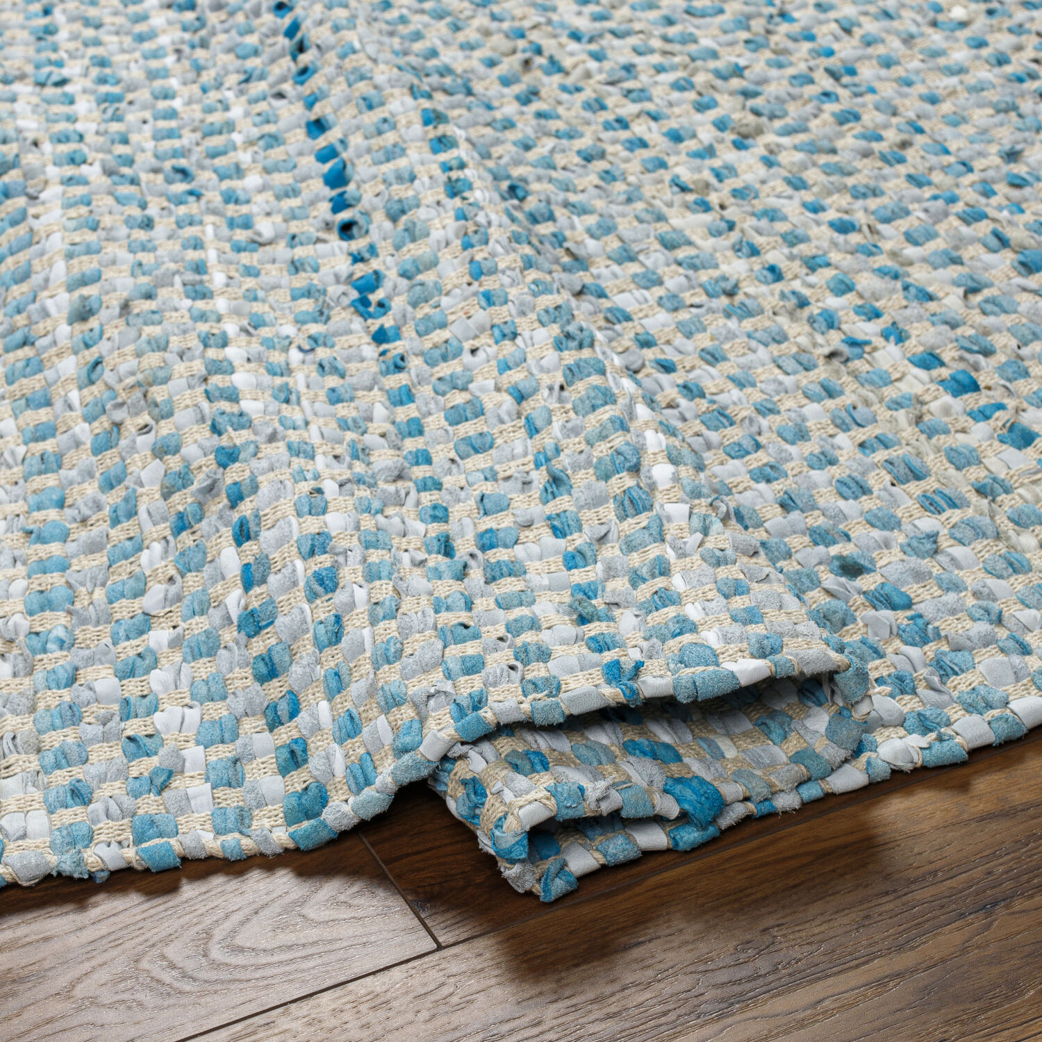 Jamie 90 X 60 inch Teal Rug in 5 x 8, Rectangle