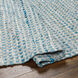 Jamie 96 X 30 inch Teal Rug in 2.5 x 8, Runner