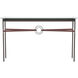 Equus 54 X 14 inch Oil Rubbed Bronze and Black Console Table in Leather British Brown, Oil Rubbed Bronze/Black