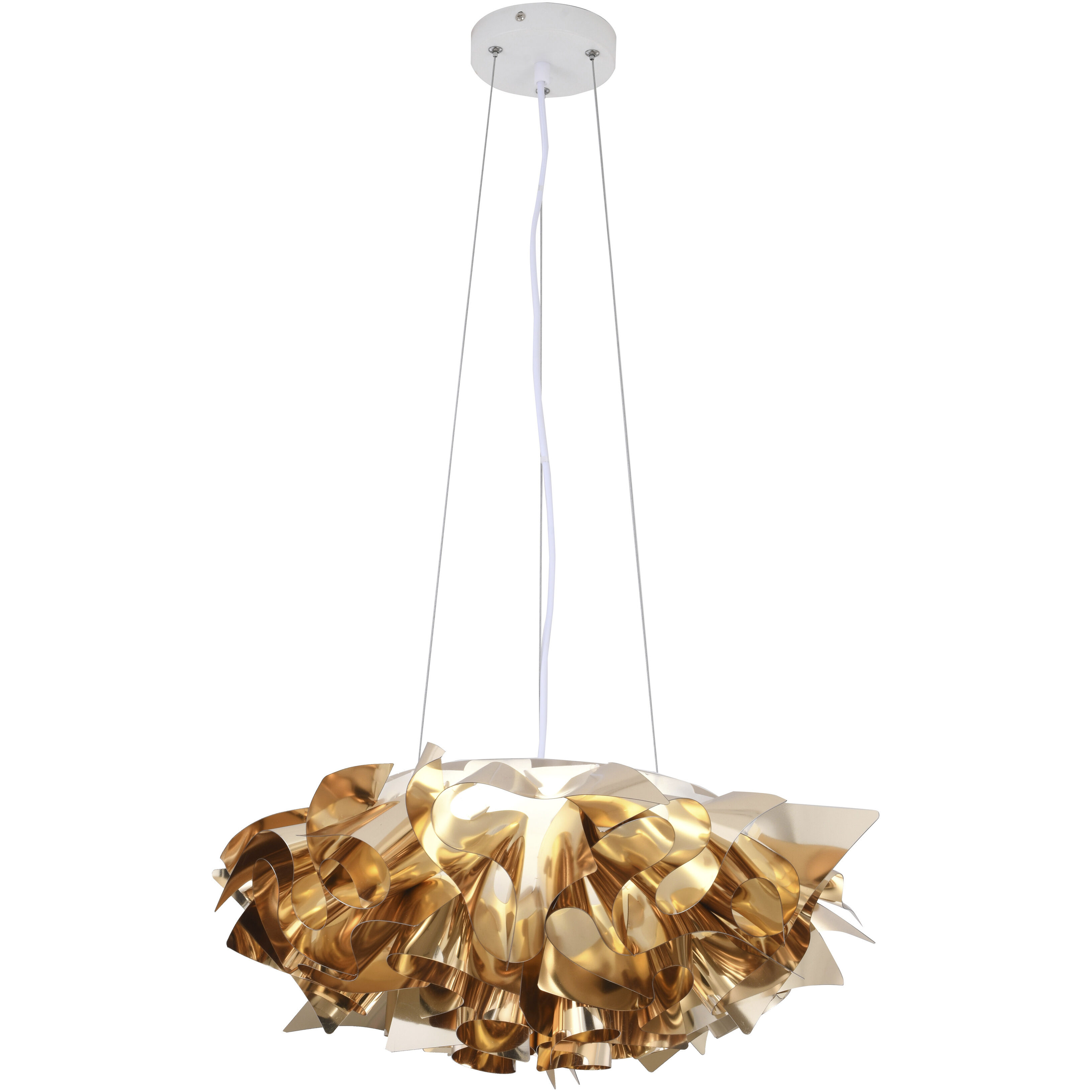 Canada LED 20.8 inch Shiny Gold Chandelier Ceiling Light
