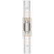 Empire 2 Light 24.75 inch Satin Nickel Bath Vanity Light Wall Light in Clear Glass