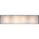 Textured Glass 4 Light 25.5 inch Graphite Vanity Light Wall Light