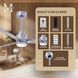 Atlas Alessandra-LK 42 inch Brushed Nickel with Barn Wood Blades Indoor/Outdoor Ceiling Fan