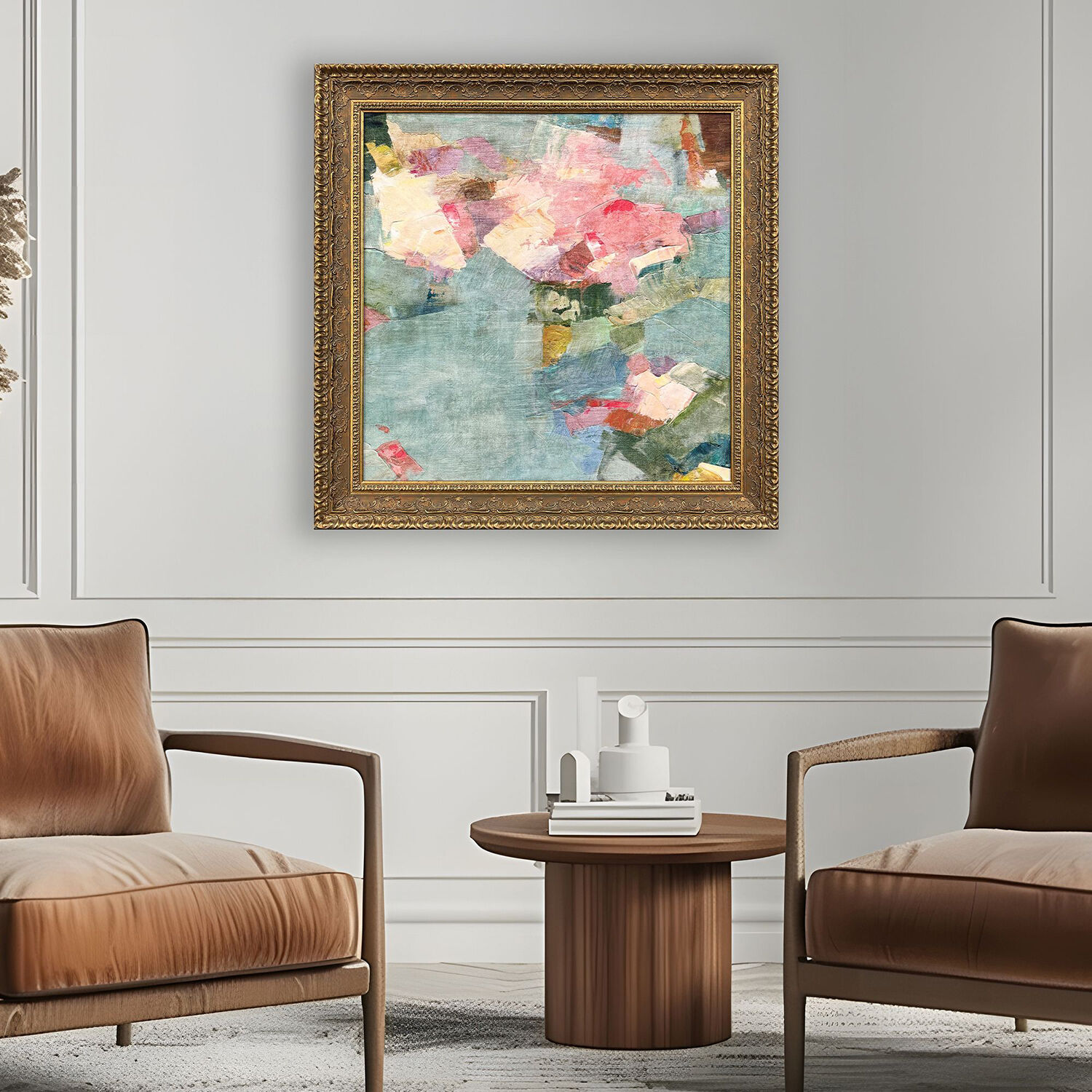 Snap Dragon Blue and Pink and Green and Multi Framed Art