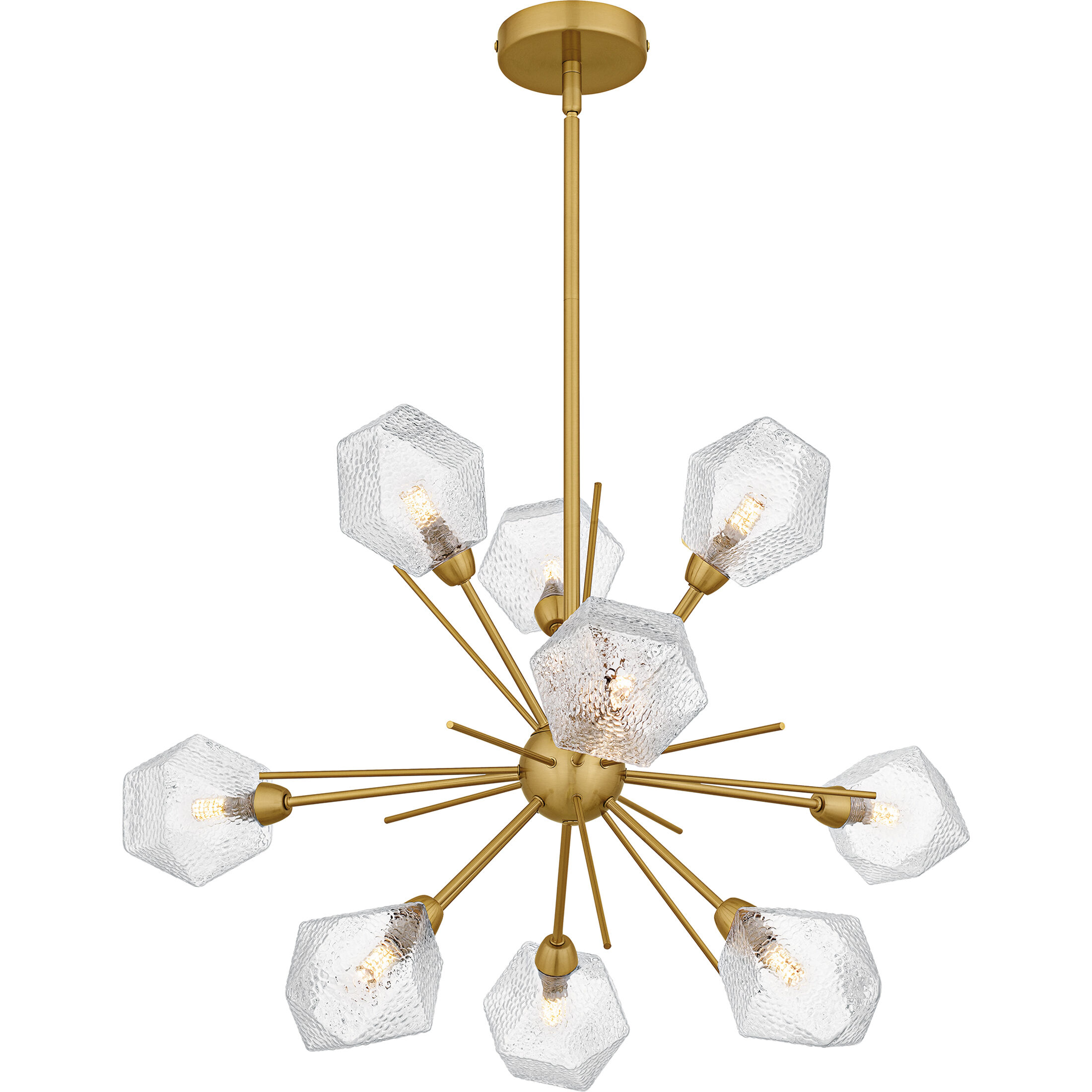 Salvador 9 Light 30 inch Brushed Gold Chandelier Ceiling Light