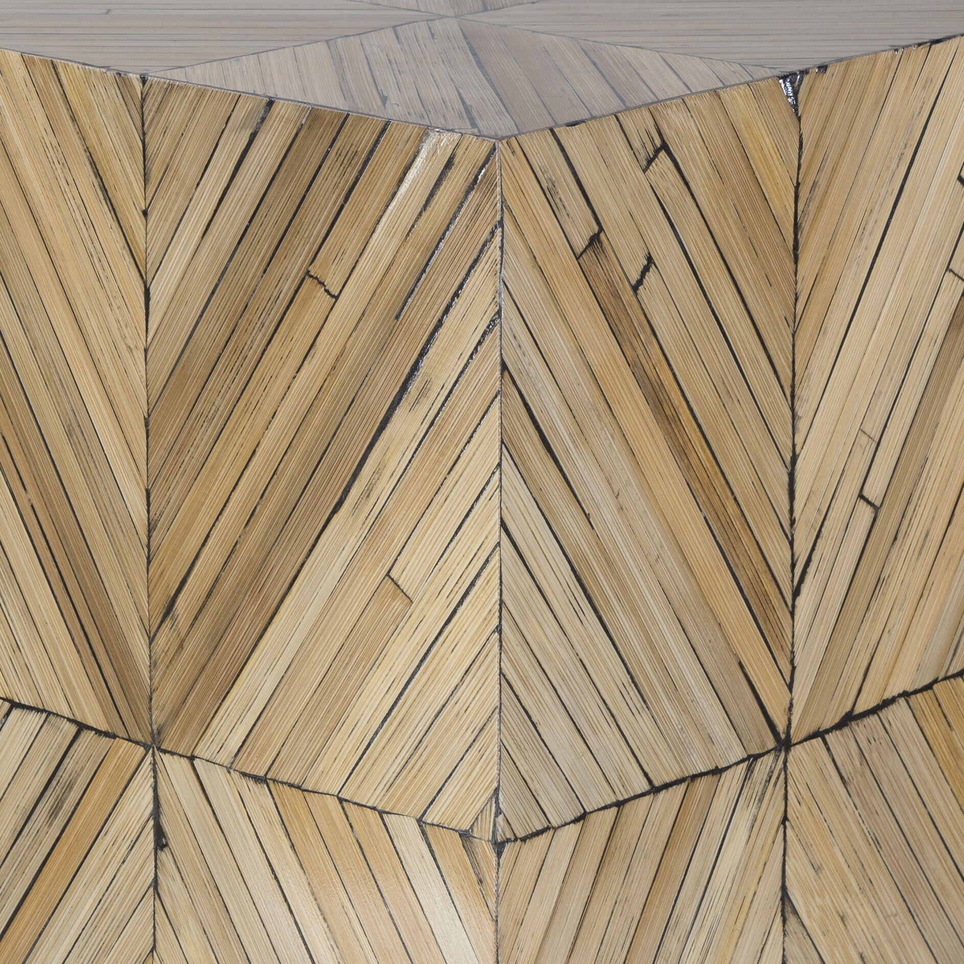 Cane Garden 19.69 X 12.99 inch Natural End Table