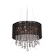Beverly Dr. 12 Light 32 inch Black Silk String Dual Mount Ceiling Light, Convertible to Hanging