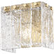 Glacier Wall Sconce Wall Light in Modern Gold