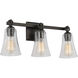Sean Lavin Monterro 3 Light 21.75 inch Aged Iron Wall Bath Vanity Wall Light