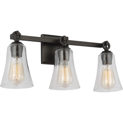 Sean Lavin Monterro 3 Light 21.75 inch Aged Iron Wall Bath Vanity Wall Light