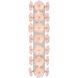 kate spade new york Leighton LED 7.75 inch Polished Nickel Sconce Wall Light in Blush Tinted Glass