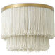 Roseline 2 Light 17.52 inch Vintage Brass Flush Mount Ceiling Light