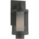 Nottingham 1 Light 12 inch Textured Black Outdoor Wall Lantern