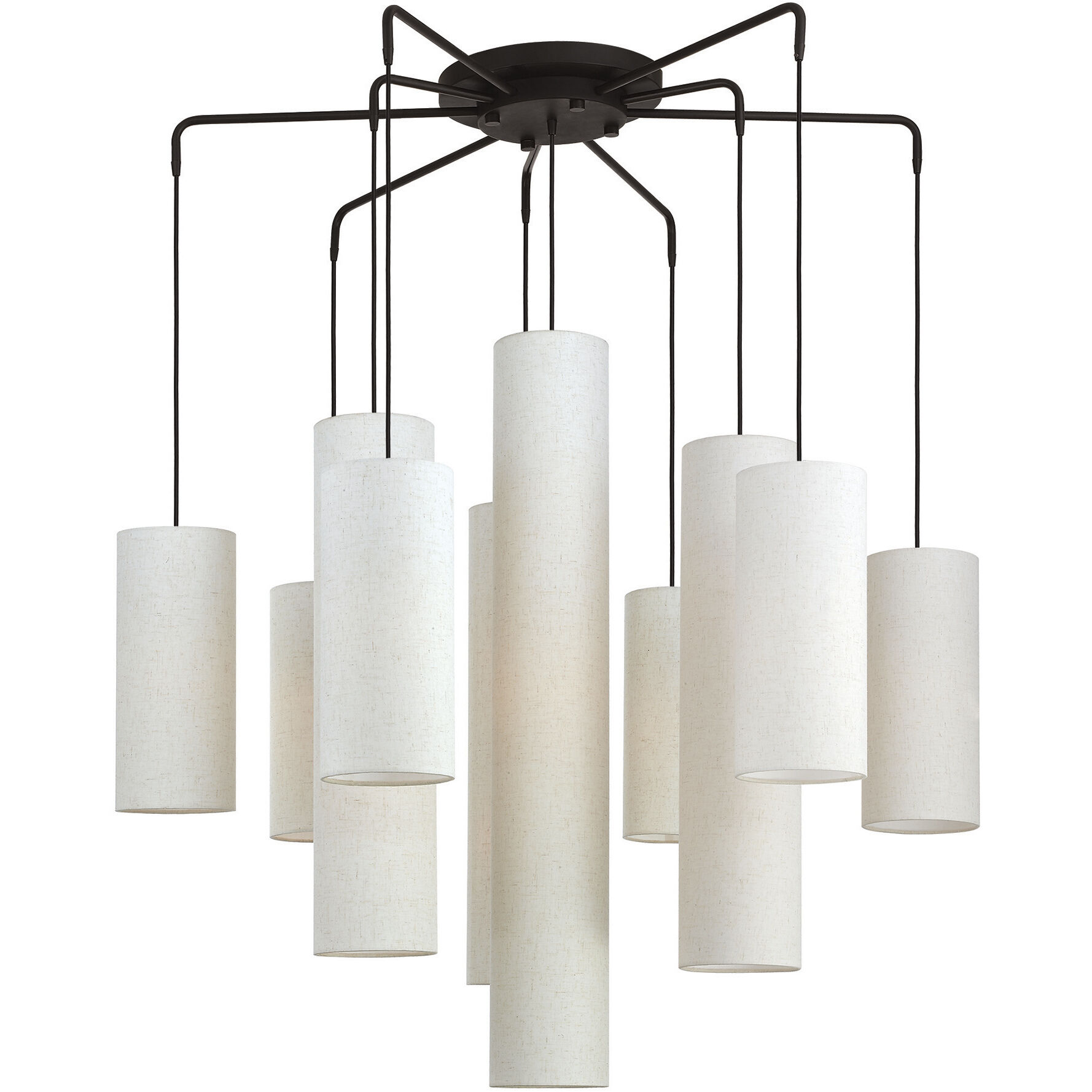 Livex 42657-07 Strathmore 15 Light 45 inch Bronze Foyer