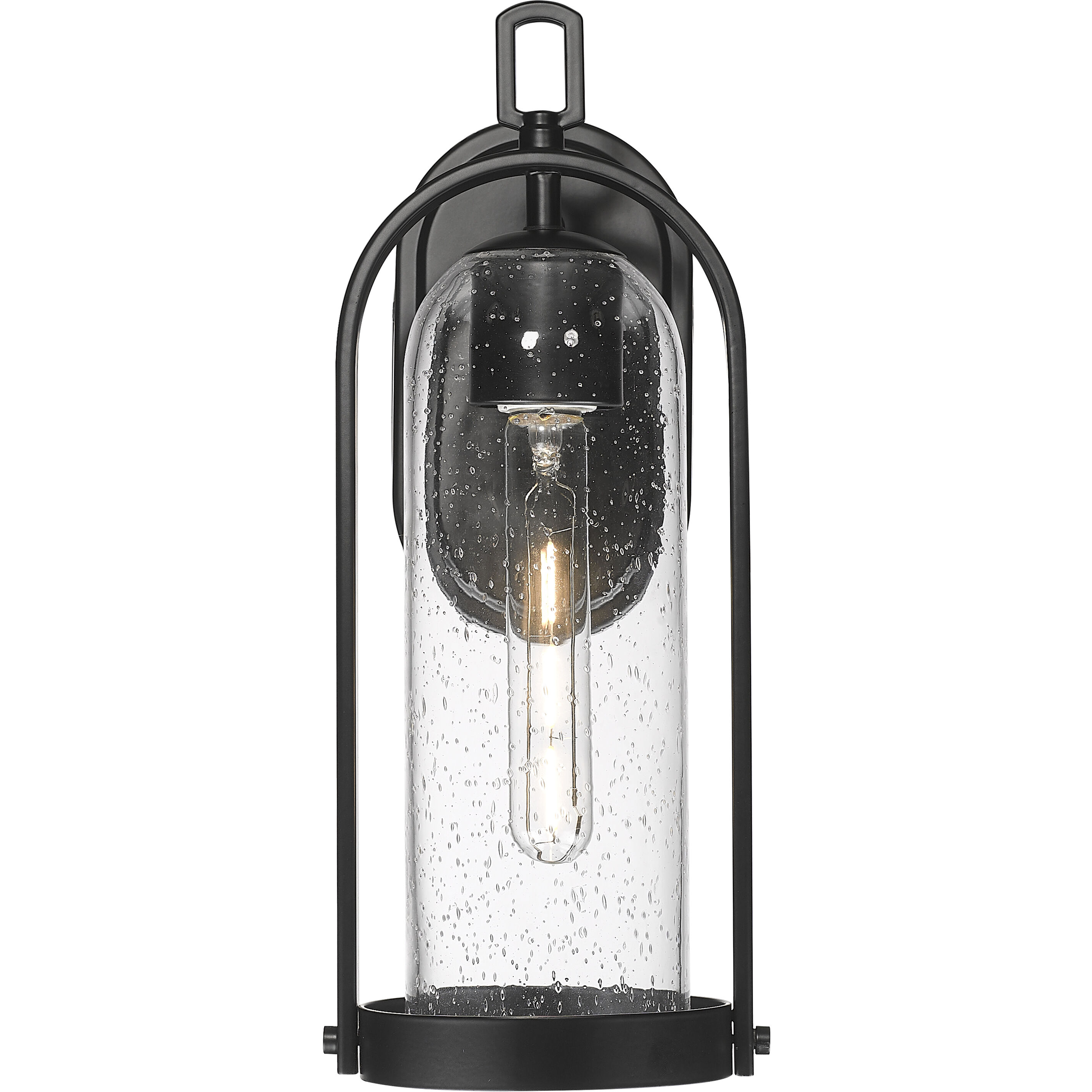 Luxio 1 Light 15.25 inch Powder Coated Black Outdoor Wall Sconce