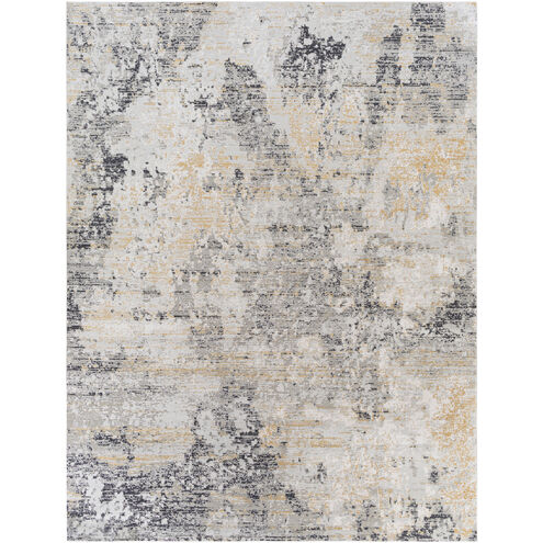 Milano 122.05 X 94.49 inch Light Gray/Charcoal/Mustard/Gray/Slate/Off-White Machine Woven Rug in 8 x 10, Rectangle