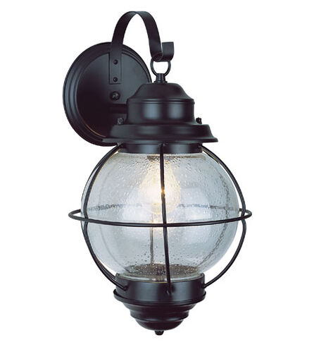Catalina 1 Light 14 inch Black Outdoor Wall Lantern