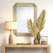 Serai 44 X 32 inch Antique Brass Mirror