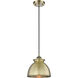 Adirondack 1 Light 8.13 inch Antique Brass Mini Pendant Ceiling Light