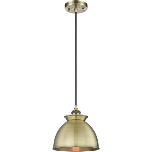 Adirondack 1 Light 8.13 inch Antique Brass Mini Pendant Ceiling Light