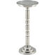 Para 11 inch Shiny Nickel/Clear Drinks Table