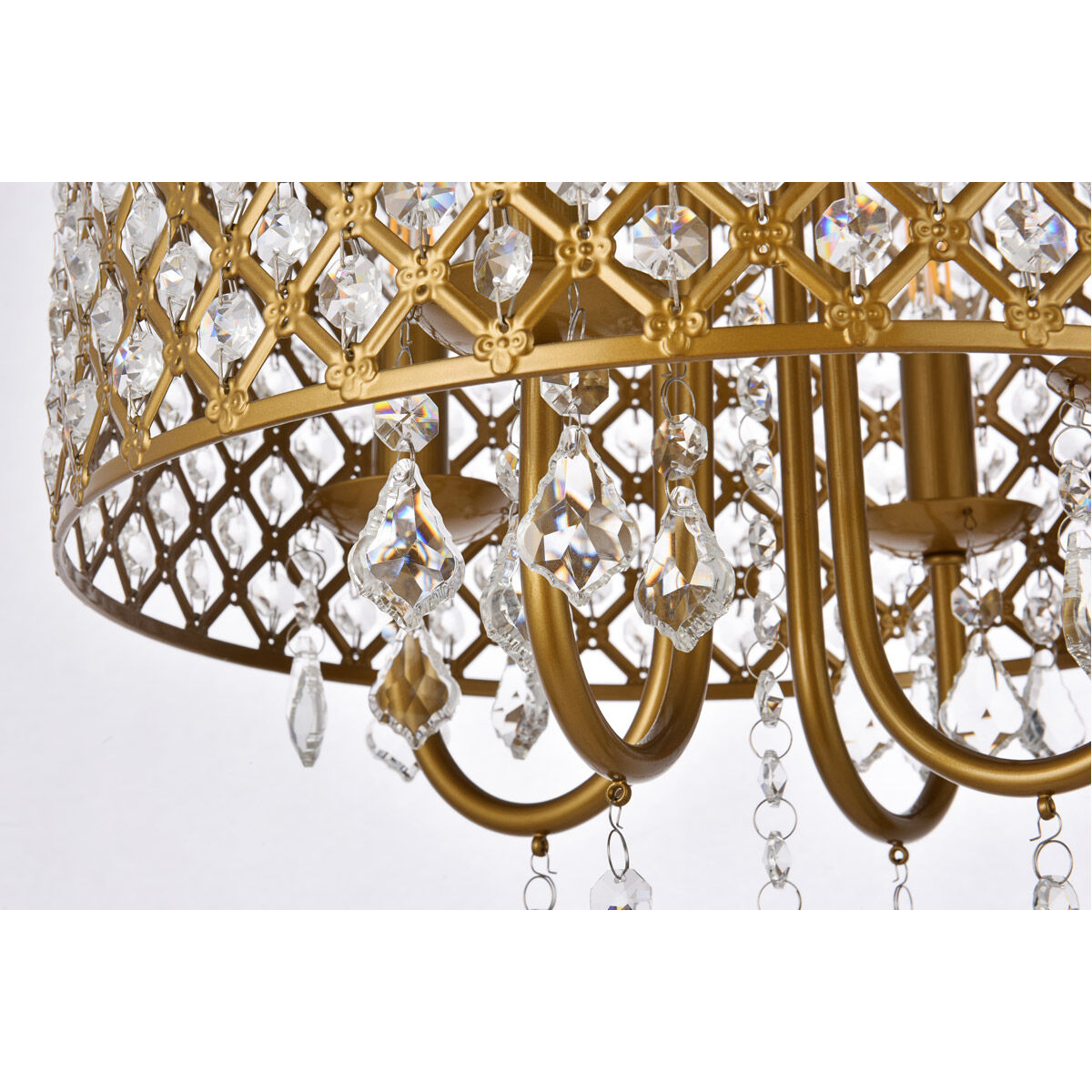Elise 4 Light 14 inch Brass Pendant Ceiling Light