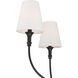 Mairbourne 6 Light 48 inch Matte Black Linear Chandelier Ceiling Light