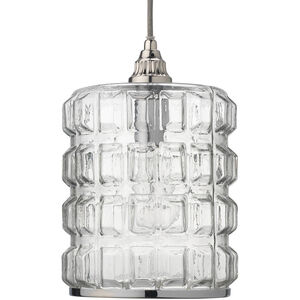 Madison 1 Light 9 inch Clear Glass with Silver Hardware Pendant Ceiling Light