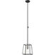 Cape Breton 1 Light 7.25 inch Buffed Nickel And Graphite Pendant Ceiling Light
